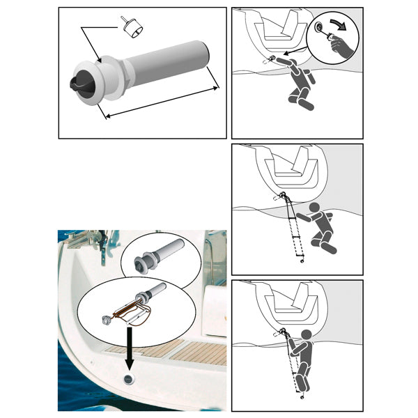 Sikkerhedsstige planmonteret