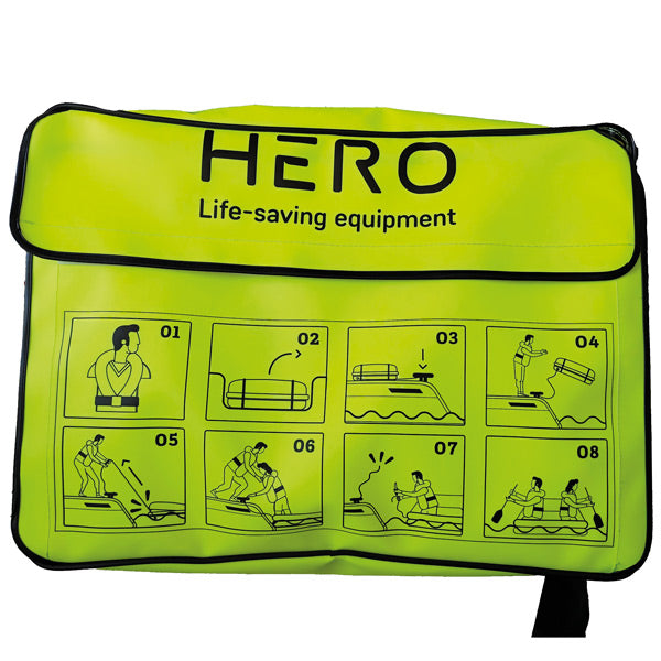 HERO Redningsflåde LETVÆGT 4-6 personer i taske