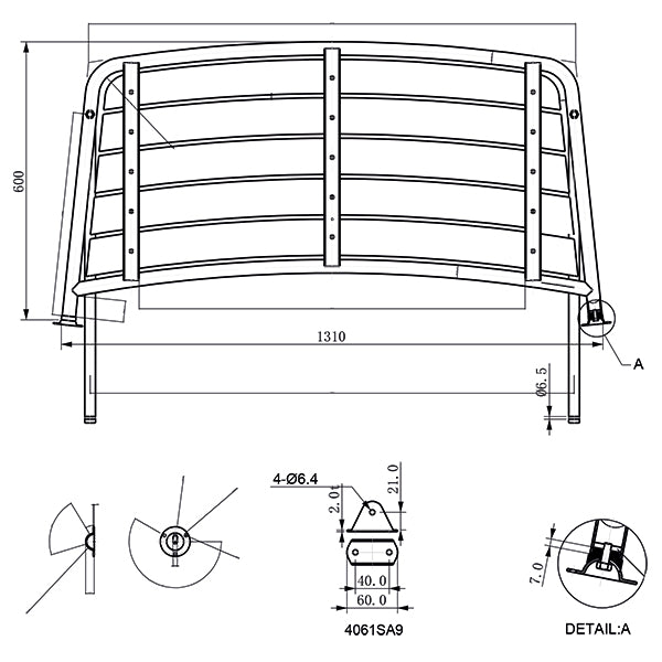 Badeplatform Ø32mm rør