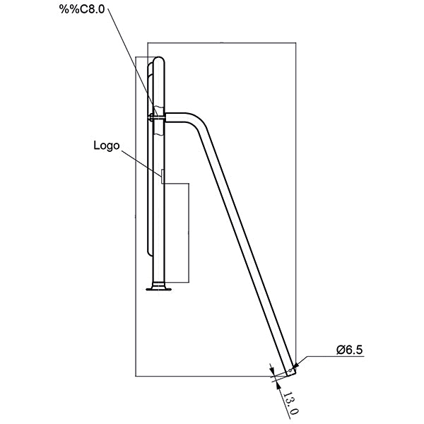 Badeplatform Ø32mm rør