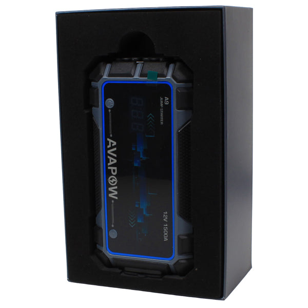 Avapow A9 jump starter 12V, peak 1500Amp