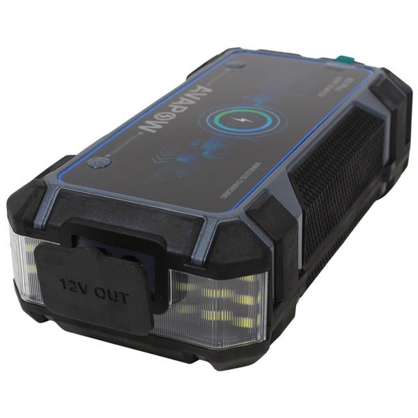 Avapow A9 Plus jump starter 12V, 2000Amp leveres med taske