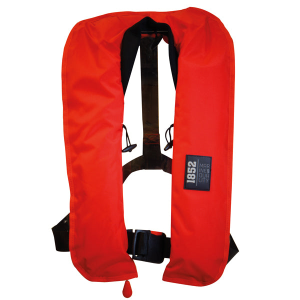 1852 Classic automatisk redningsvest, Rød - 150N ISO