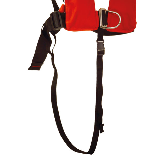 Skridtgjort til oppustelige redningsvest