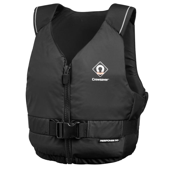 Crewsaver Response 50N flydevest Sort, S/M brystmål 86-99cm