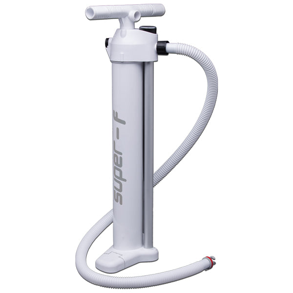 Super-F Håndpumpe med manometer til sup 2 bar 2x2100cc hvid