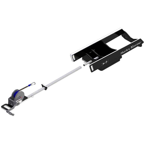 Hurley Davit H3O Hand winch, Black, Max 181kg