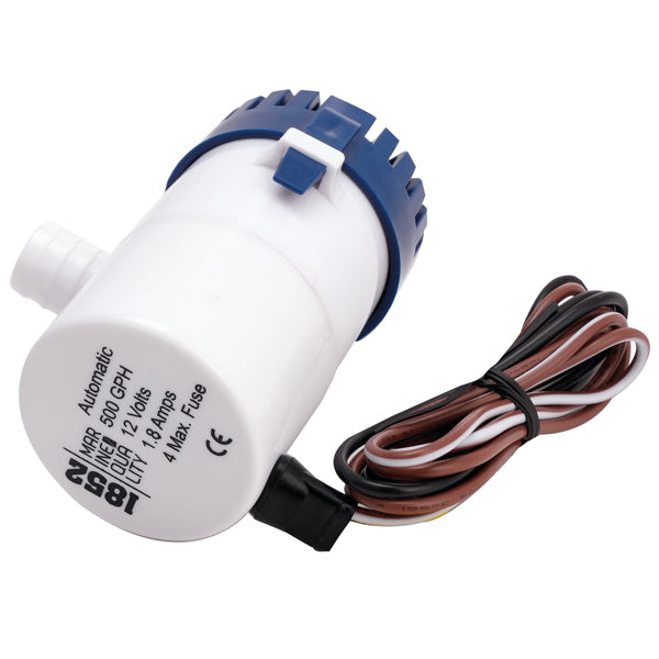 1852 Automatisk lænsepumpe 550 GPH 12V Ø19mm