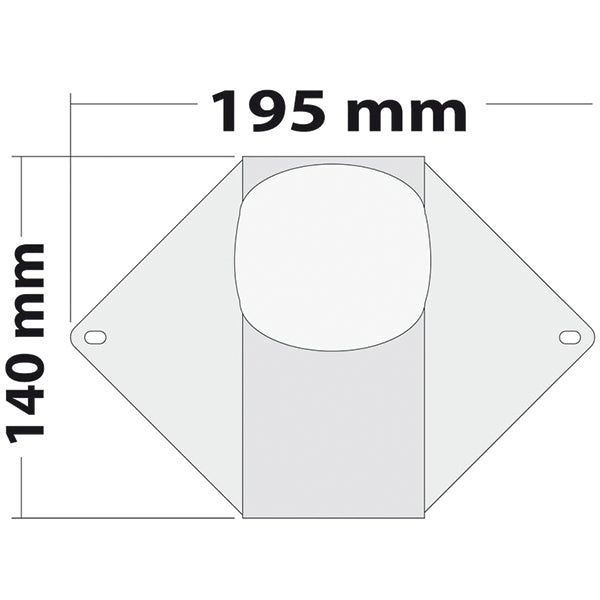 Led toplanterne 2w/dæklys 4x1w, 12/24v indtil 20m