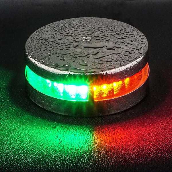 Lanterne LED RF stålhus Dobbelt 2NM / <20 m båd