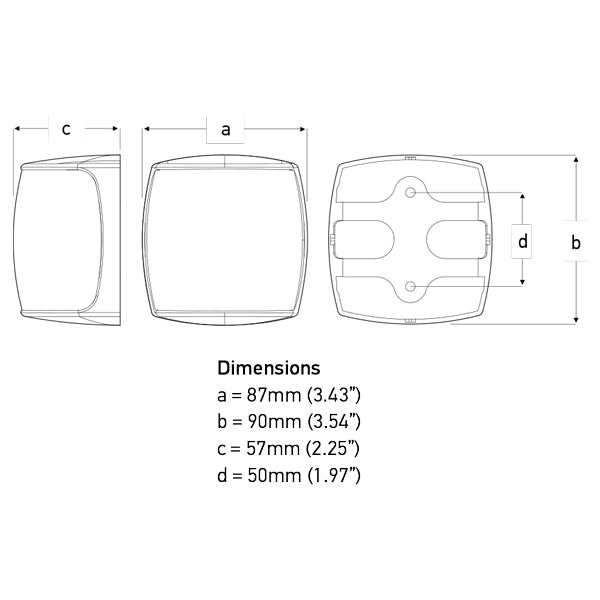 Hella NaviLED pro styrbord lanterne sort 2 NM 9-33V