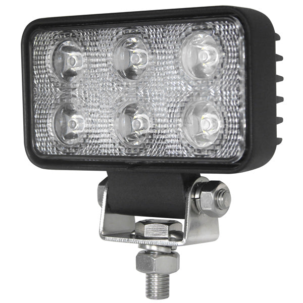 1852 dækslys 10-30Vdc, 9W Osram LED, Spot 753lm, 112x62x38mm