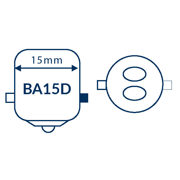 1852 LED bajonet BA15D Ø19x33mm 10-35vdc 1,4/10W - 2 pak