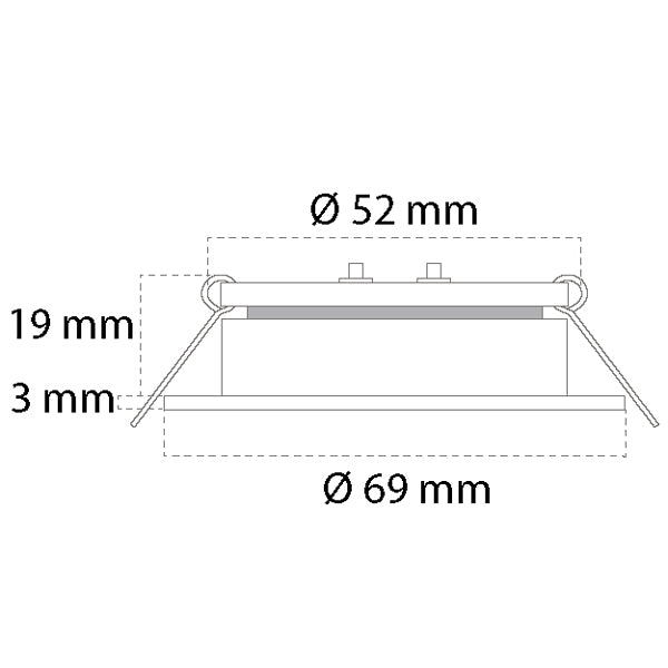 Casolux Maria lille med touch 3000K 10-32v