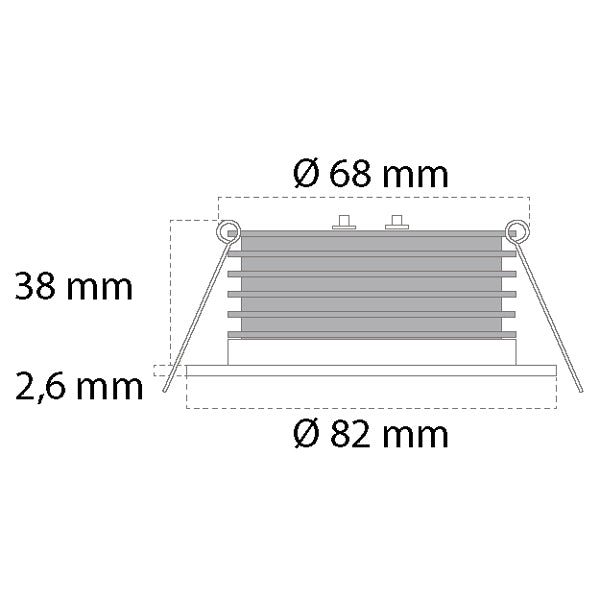Casolux Malou RF stål 3000K 10-32V