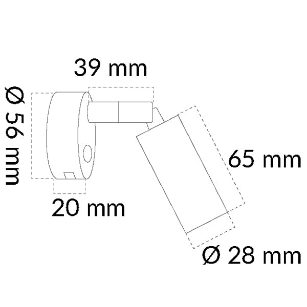 Casolux Martha væglampe flex RF 3000K 10-30v