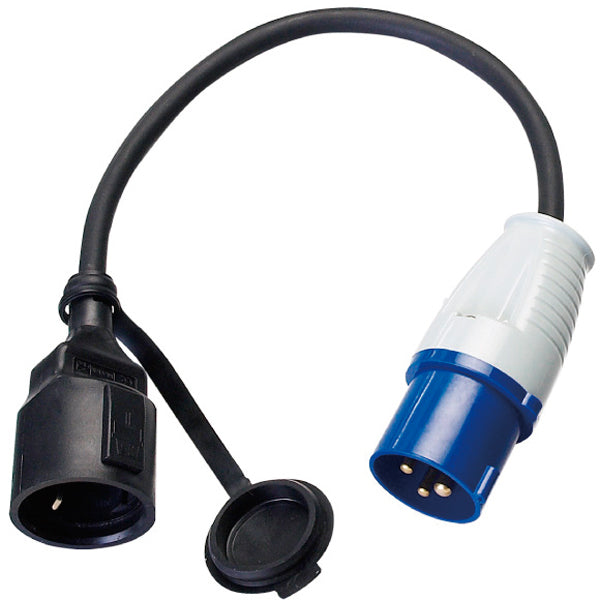 1852 CEE 220V han til almindelig hun - 0.50m kabel 2.5kv