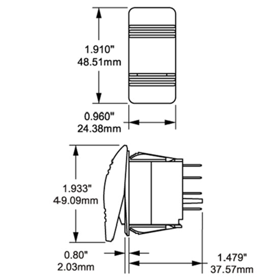 Blue Sea vandtætte kontakter Contura II