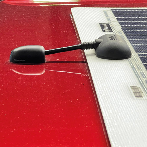 ScanStrut Dæksgennemføring vandret til 2-6mm ledning, sort