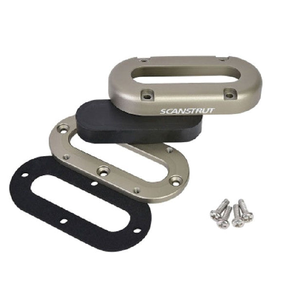 ScanStrut Dæksgennemføring til 4 x <15mm ledninger, Alu