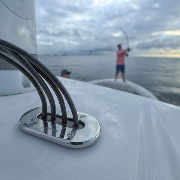 Scanstrut Dæksgennemføring lavprofil, <15mm, 316 RF