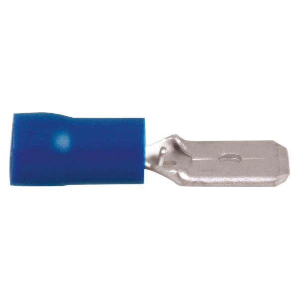 Fladstik han blå 6.4x0.8mm