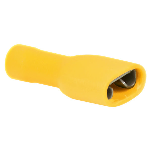 Isoleret fladstik hun gul, 6.4x0.8mm
