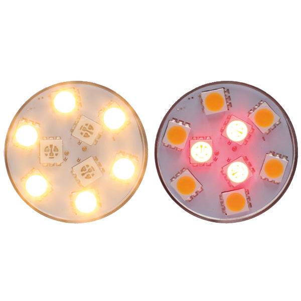 Nauticled hvid/rød BA15D Ø32x38mm 10-35V 0,6/1,6W 5/10W