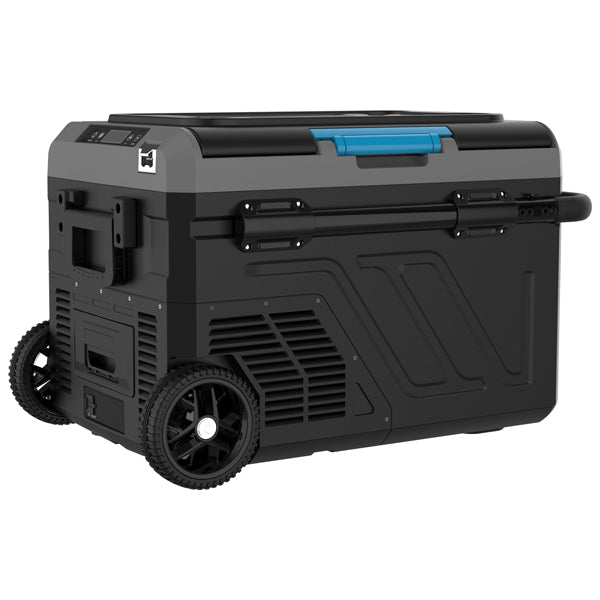 Iceberg-20 køleboks 40L m/komp. og hjul, 2-delt køl/frys