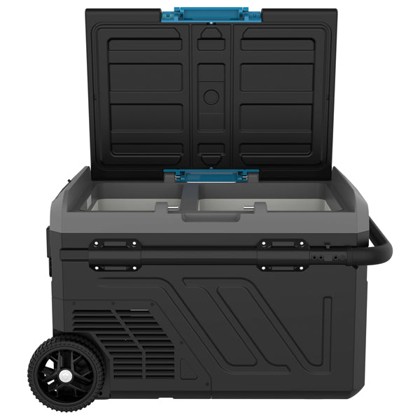 Iceberg-20 køleboks 40L m/komp. og hjul, 2-delt køl/frys