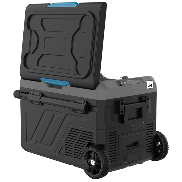 Iceberg-20 køleboks 40L m/komp. og hjul, 2-delt køl/frys