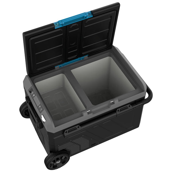 Iceberg-20 køleboks 40L m/komp. og hjul, 2-delt køl/frys