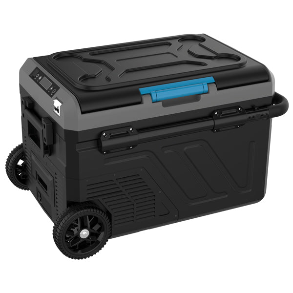 Iceberg-20 køleboks 40L m/komp. og hjul, 2-delt køl/frys