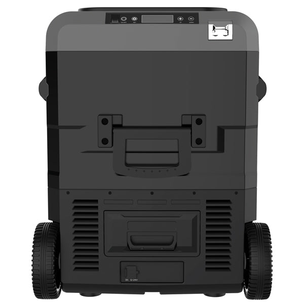 Iceberg-20 køleboks 60L m/komp. og hjul, 2-delt køl/frys