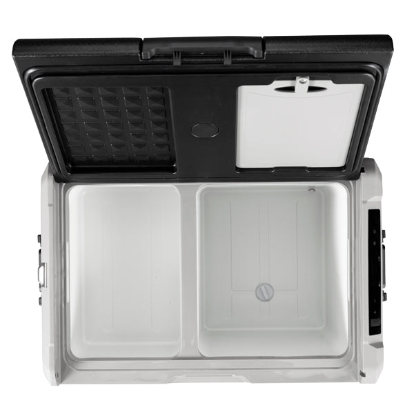 1852 køleboks 37L m/komp. 2-delt køl/frys 12/24/230V/batteri