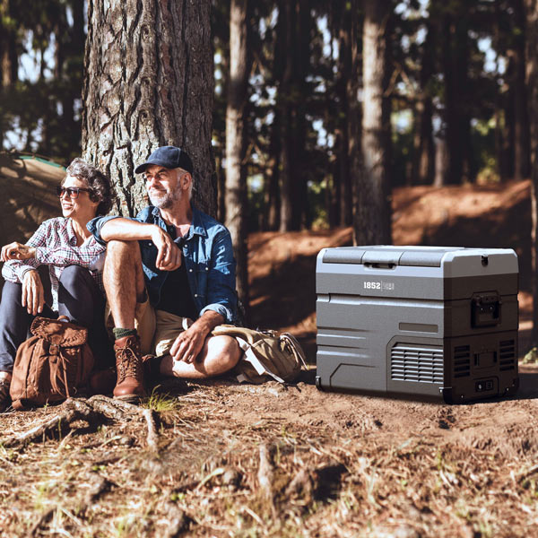 1852 køleboks 37L m/komp. 2-delt køl/frys 12/24/230V/batteri