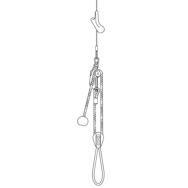 Ronstan Tovkugle rød 6mm line