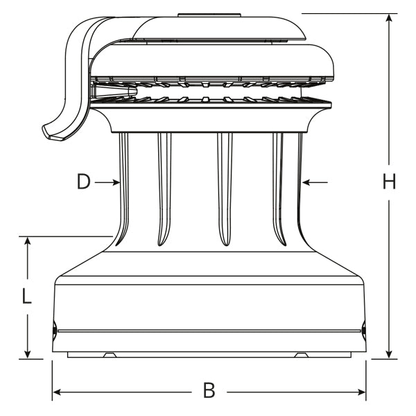 Ronstan spil 20 ST Orbit 1-speed