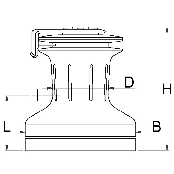 Andersen Self-Tailing Skødespil – Rustfri Top, Optimal Greb & Holdbarhed