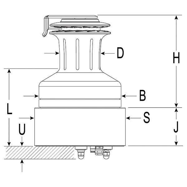 Andersen Compact EL FS, over dæk 12V