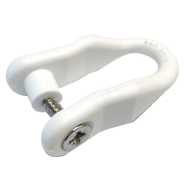 Sjækel hvid nylon Ø6mm, til skrue