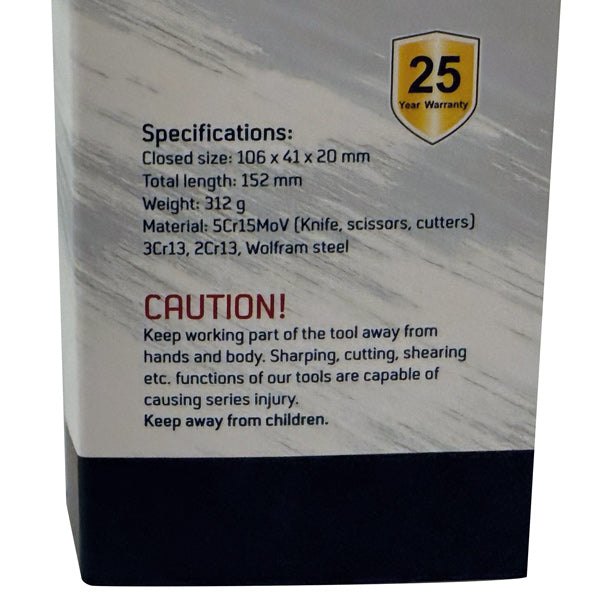 1852 storm multi kniv/værktøj med bælte taske