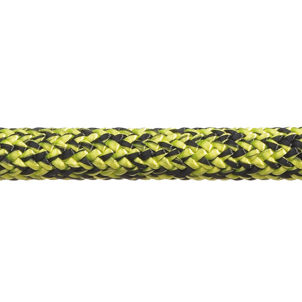 Robline Admiral 7000 Dyneema fald, 10mm Sort/Gul  - 1 mtr