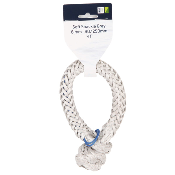 1852 Soft tovsjækel 6mm Grå 90/250mm 4T