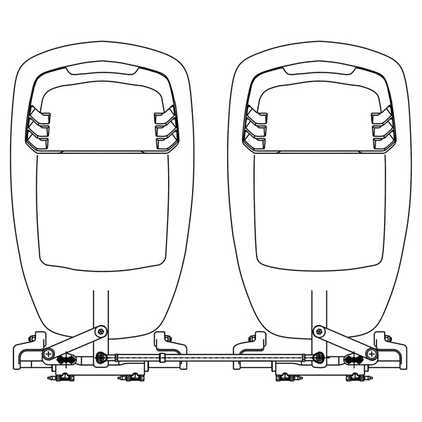 Ultraflex forbindelsesled til 2 motorer