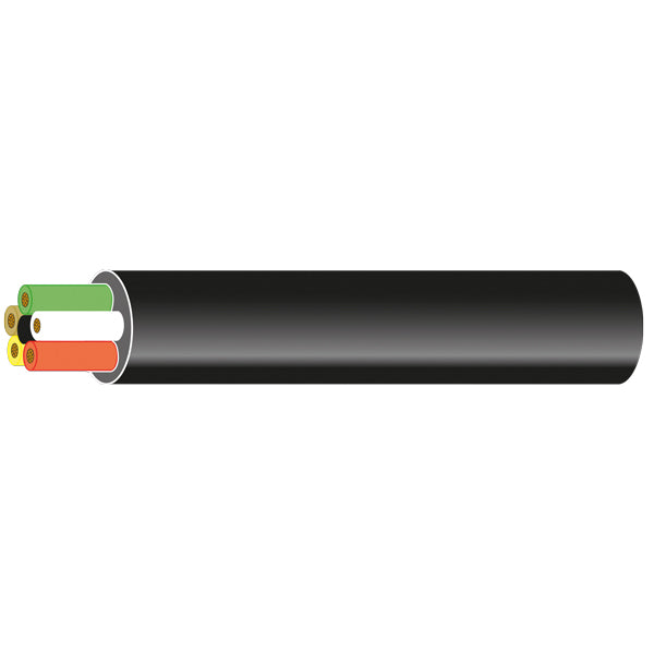 1852 Max Power kabel til styrestrøm 6 x 0.5mm2 sort