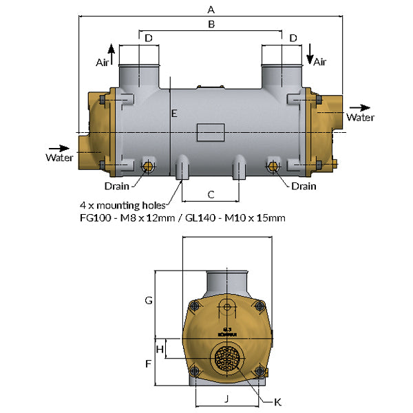 Air cooler bowman fg 100-4075-2