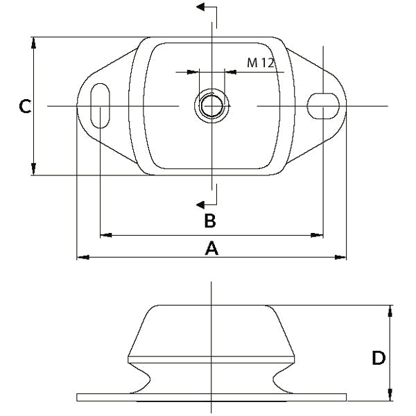 Motorophæng 60kgshore55 12mm