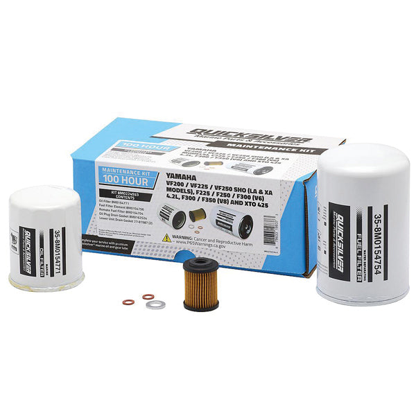 Quicksilver 8M0224553 100T Service Kit, Yamaha Various 200-350 og XTO 425