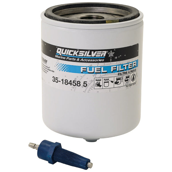Quicksilver 18458Q4 Vandseparerende brændstoffilter med blå advarselssensor
